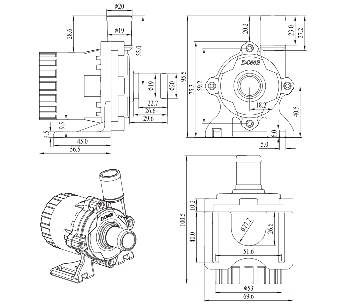 微型直流油泵DC50B