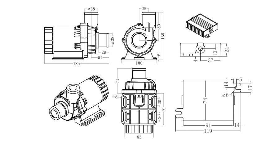 微型直流油泵DC80D