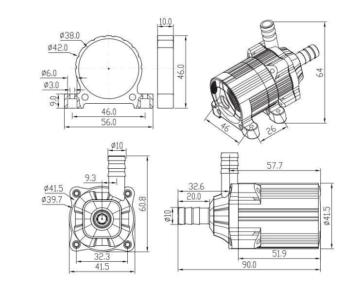 激光冷水机水泵DC40D